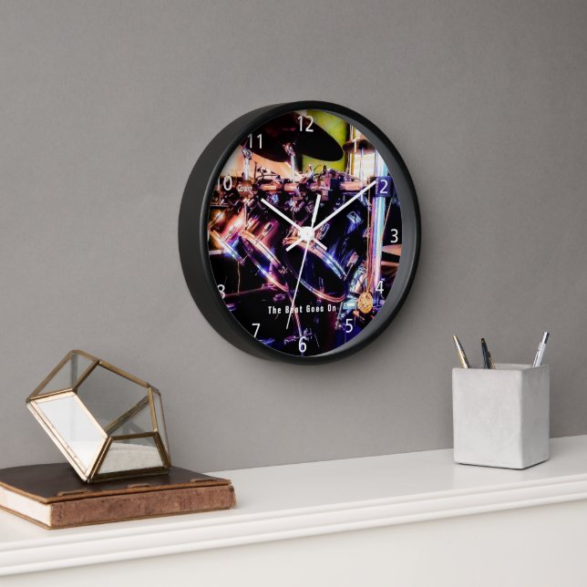 Reloj de pared acrílico con juego de tambor (Oficina)