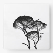 Reloj de pared acrílico cuadrado