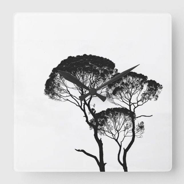 Reloj de pared acrílico cuadrado (Anverso)