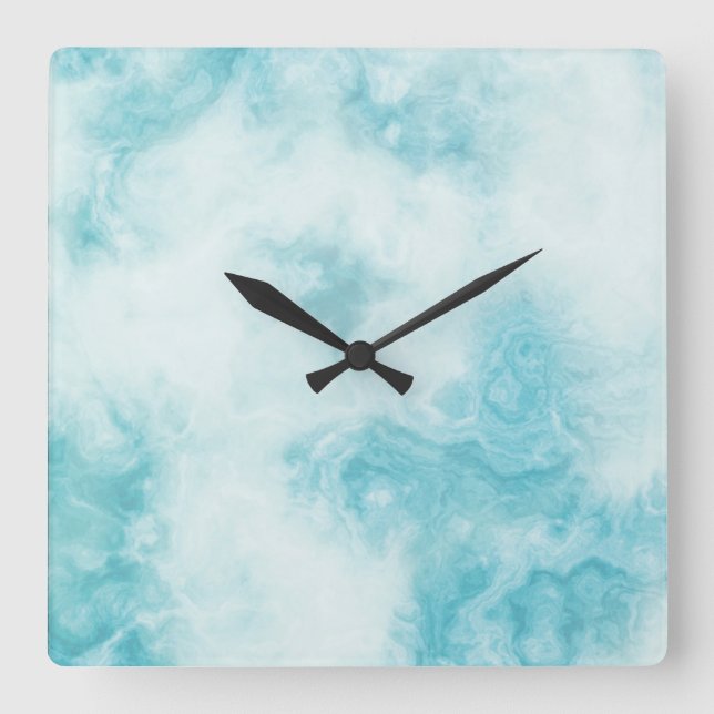 Reloj de pared acrílico cuadrado de 10,75" de pied (Anverso)