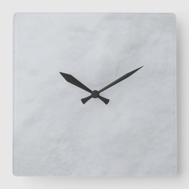 Reloj de pared acrílico cuadrado de 10,75" de pied (Anverso)