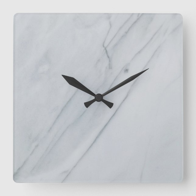 Reloj de pared acrílico cuadrado de 10,75" de pied (Anverso)