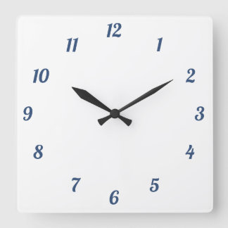 Reloj de pared, acrílico cuadrado de 27,3 cm