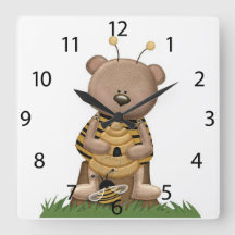 RELOJ DE PARED ACRÍLICO "Cute Bumblebee"