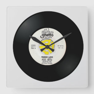 Reloj de pared acrílico de 45 rpm