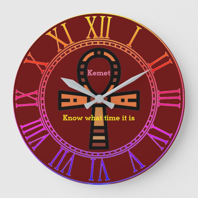 Reloj de pared acrílico de Ankh (Anverso)