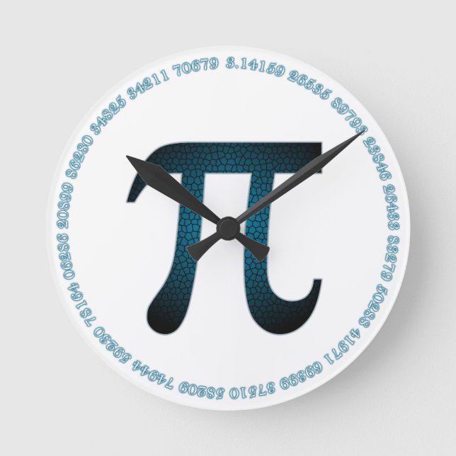 Reloj de pared acrílico de arándano azul en blanco (Anverso)