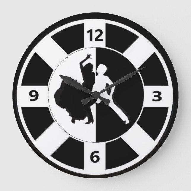 Reloj de pared acrílico de bailarinas (Anverso)