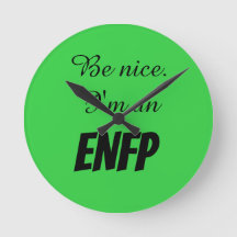 Reloj de pared acrílico de ENFP