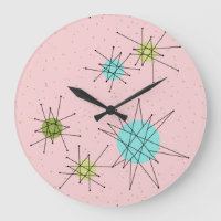 Reloj de pared acrílico de estallidos atómicos de 