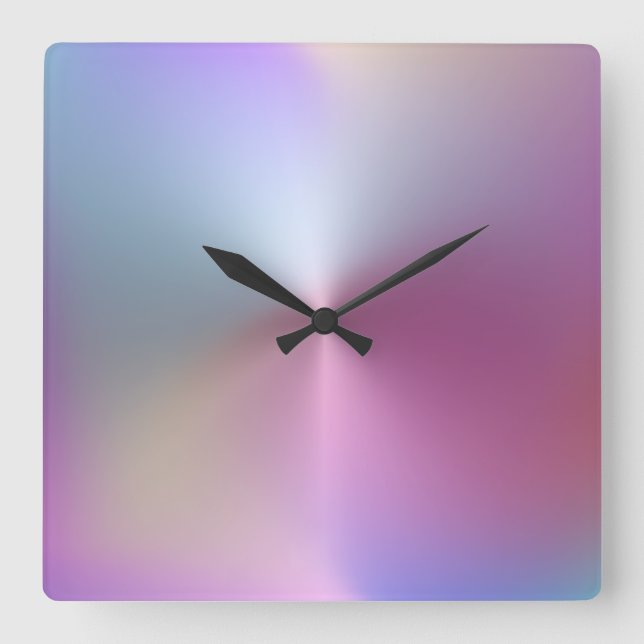 Reloj de pared acrílico de estilo metálico multico (Anverso)