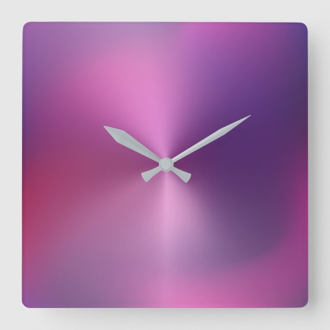 Reloj de pared acrílico de estilo metálico multico (Anverso)