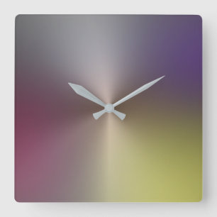 Reloj de pared acrílico de estilo metálico multico