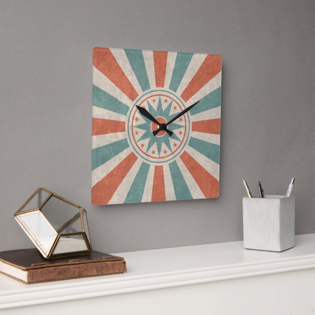 Reloj de pared acrílico de estilo retro vintage (Oficina)
