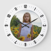 Reloj de pared acrílico de foto personalizado