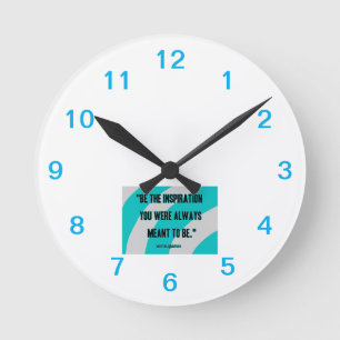 Reloj de pared acrílico de inspiración