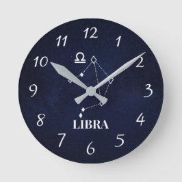 Reloj de pared acrílico de la constelación de Libr