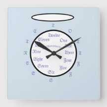 Reloj de pared acrílico de la inclinación bY Metro