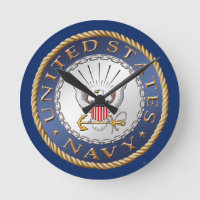 Reloj de pared acrílico de la Marina de Estados Un