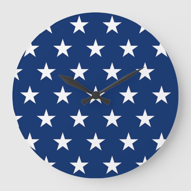 Reloj de pared acrílico de las estrellas estadouni (Anverso)