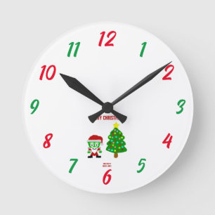 Reloj de pared acrílico de los navidades FrankenCh