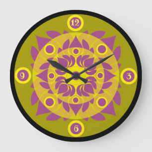 Reloj de pared acrílico de Lotus