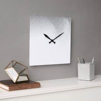 Reloj de pared acrílico de media tonalidad cuadrad