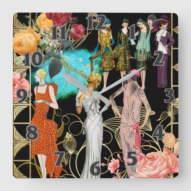 Reloj de pared acrílico de moda Art Deco (Anverso)