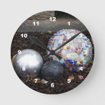 Reloj de pared acrílico de Orbs Jardín