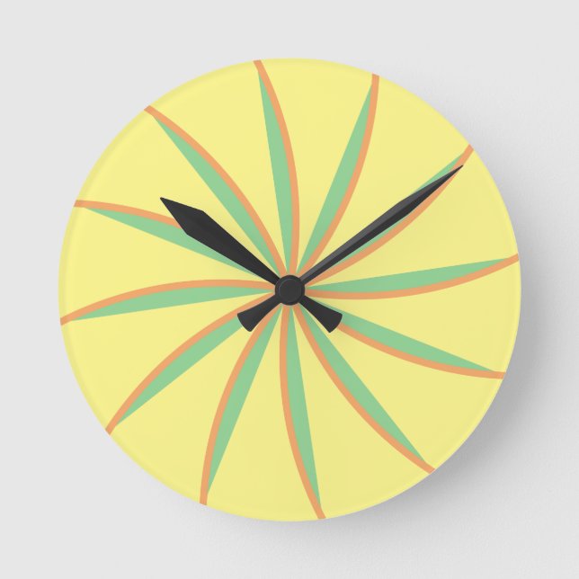 Reloj de pared acrílico de palma grande (Anverso)