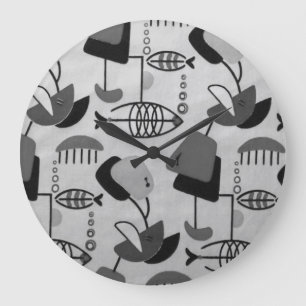 Reloj de pared acrílico de patente atómica blanco