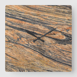 Reloj de pared acrílico de patrón de piedra de gra