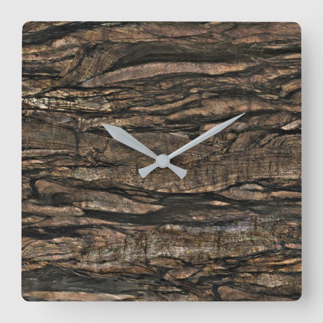 Reloj de pared acrílico de patrón de piedra de gra (Anverso)