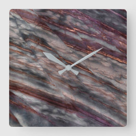 Reloj de pared acrílico de patrón de piedra de gra