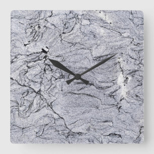 Reloj de pared acrílico de patrón de piedra de gra