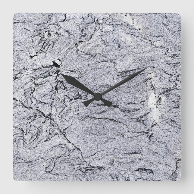 Reloj de pared acrílico de patrón de piedra de gra (Anverso)