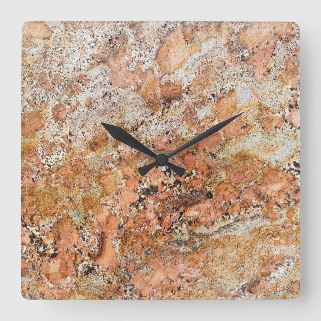 Reloj de pared acrílico de patrón de piedra de gra (Anverso)