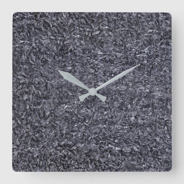 Reloj de pared acrílico de patrón de piedra de gra (Anverso)