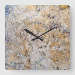 Reloj de pared acrílico de patrón de piedra de gra