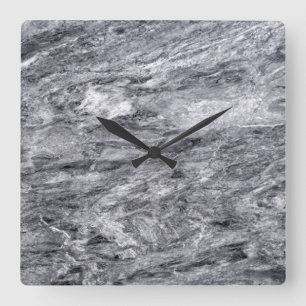 Reloj de pared acrílico de patrón de piedra de gra