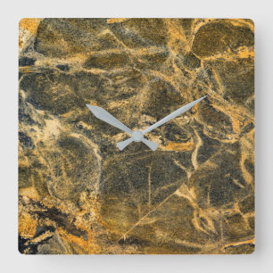 Reloj de pared acrílico de patrón de piedra de gra