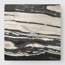 Reloj de pared acrílico de patrón de piedra de gra