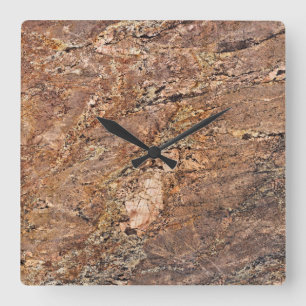 Reloj de pared acrílico de patrón de piedra de gra