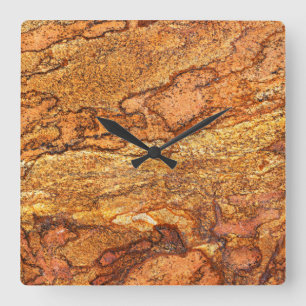 Reloj de pared acrílico de patrón de piedra de gra