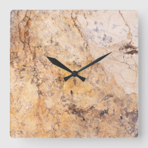 Reloj de pared acrílico de patrón de piedra traver