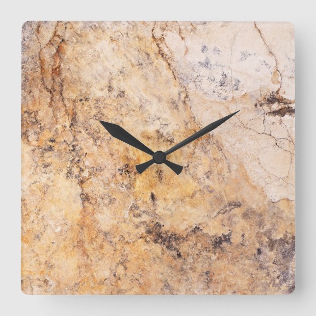 Reloj de pared acrílico de patrón de piedra traver (Anverso)