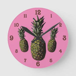 Reloj de pared acrílico de piña