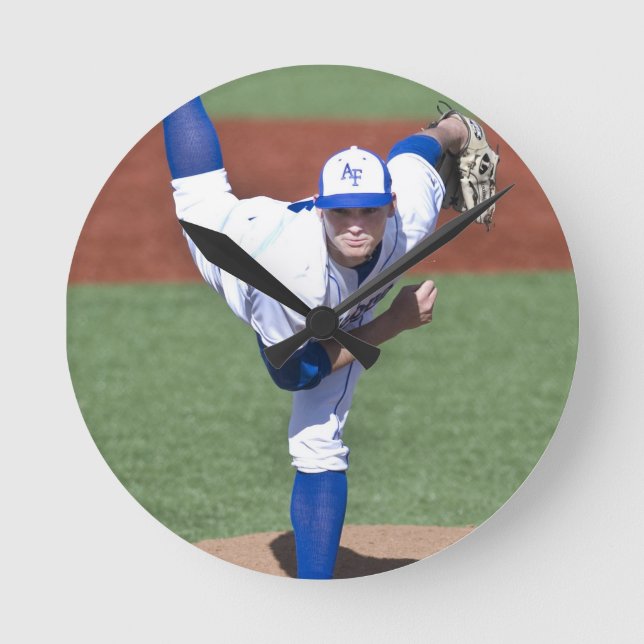 Reloj de pared acrílico de Pitcher - HAMbyWhiteGlo (Anverso)