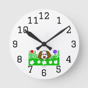 Reloj de pared acrílico de Pup N Play