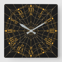 Reloj de pared acrílico de Spiderweb